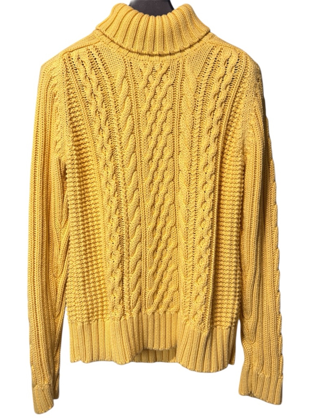 Leo and Nicole Yellow Turtleneck Sweater 100% cotton